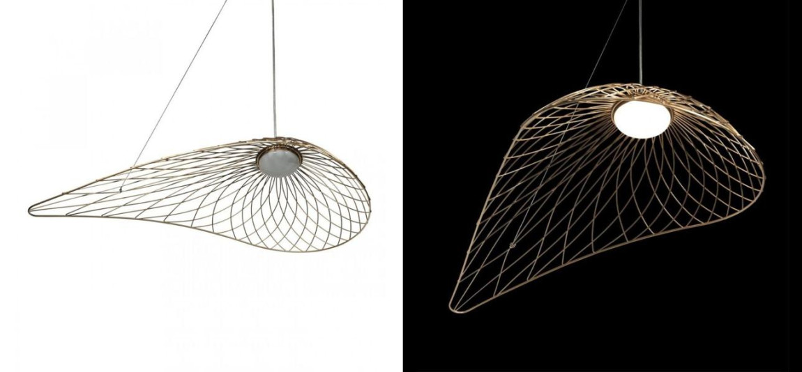 Светильник подвесной Friture Vertigo Pendant Gold 75 см