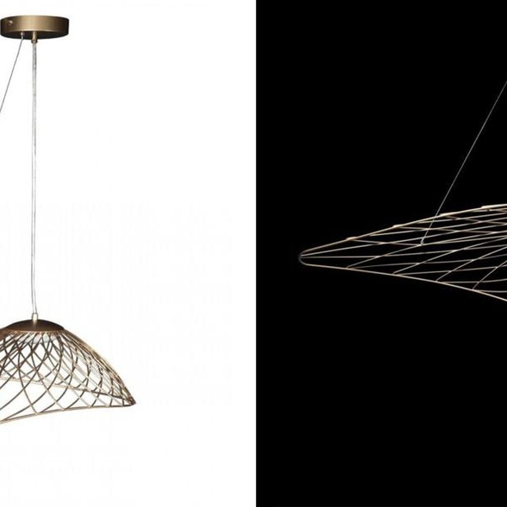Светильник подвесной Friture Vertigo Pendant Gold 75 см