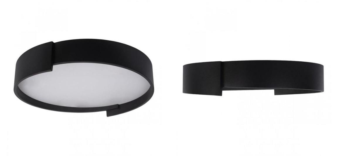 Светильник потолочный круглый Assol cup Black диаметр 50