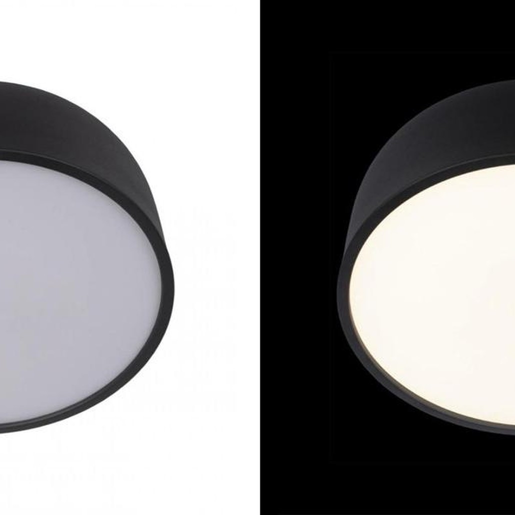 Светильник потолочный круглый Color cup Black