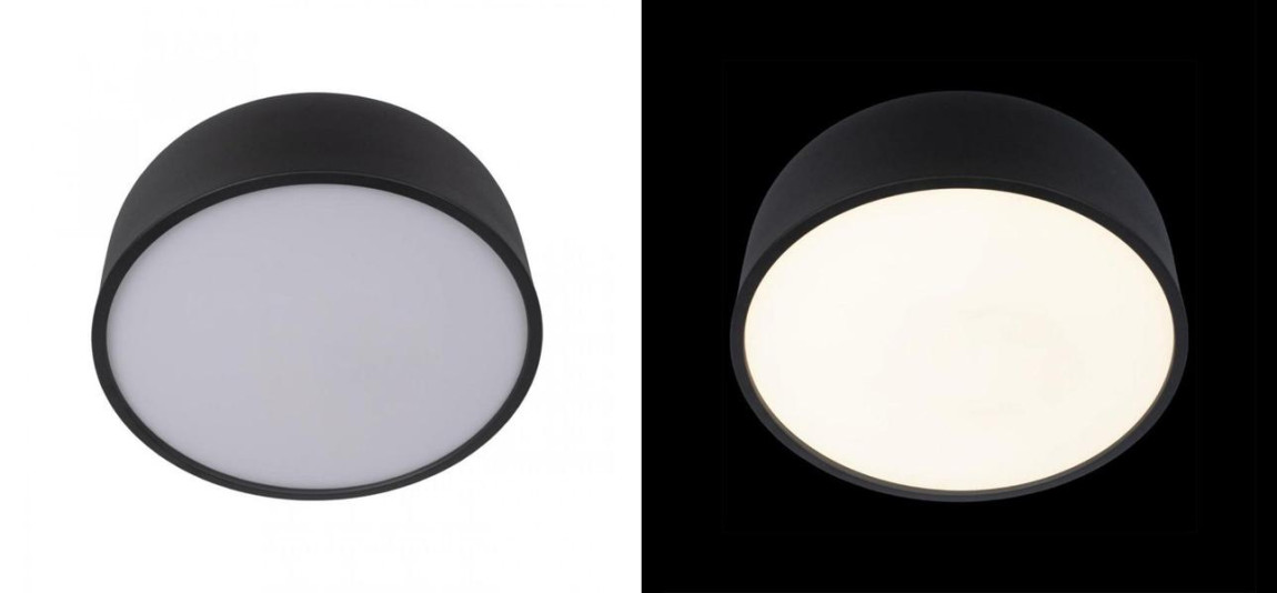 Светильник потолочный круглый Color cup Black