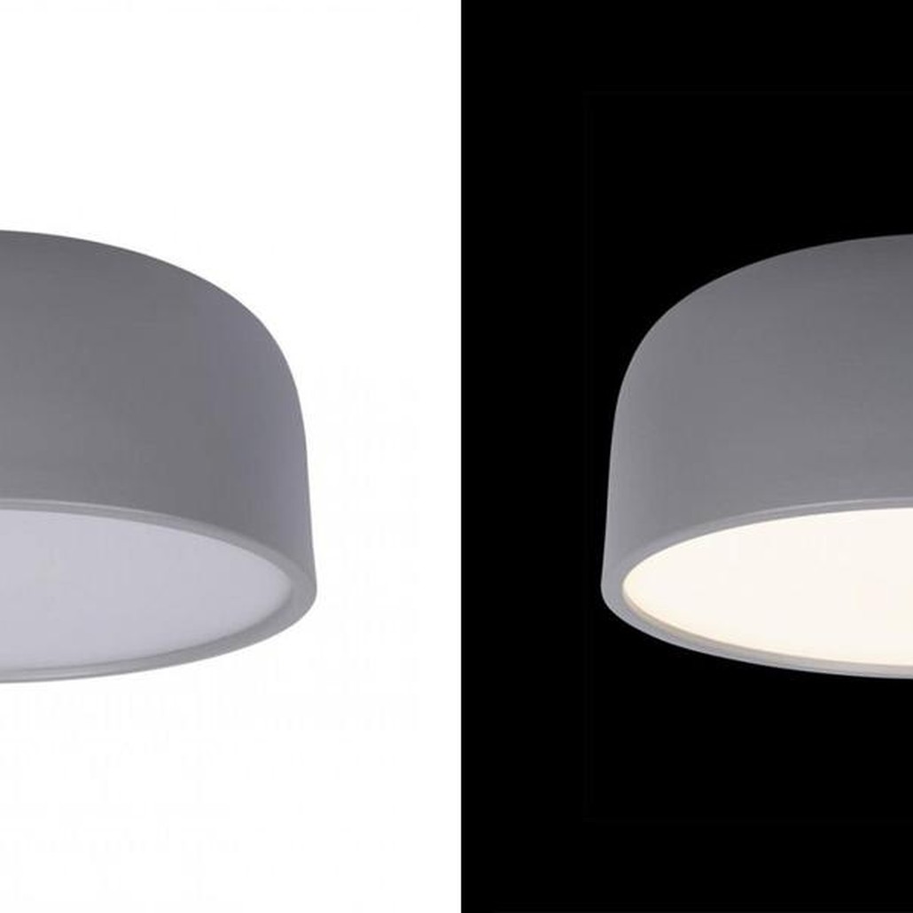 Светильник потолочный круглый Color cup Gray
