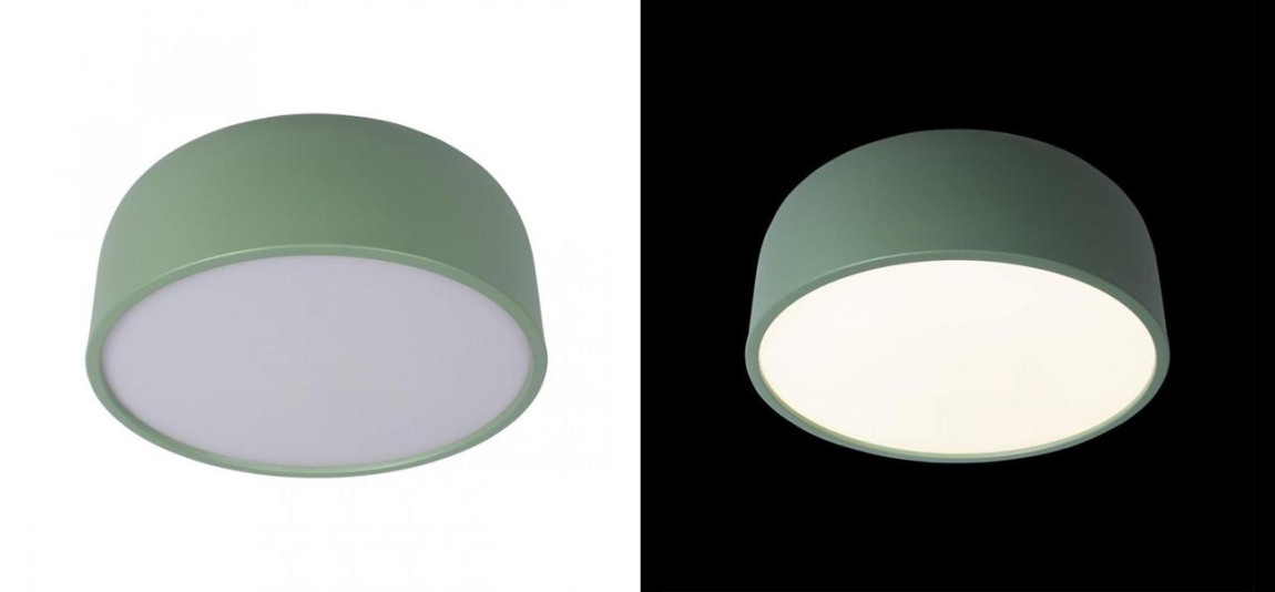 Светильник потолочный круглый Color cup Green