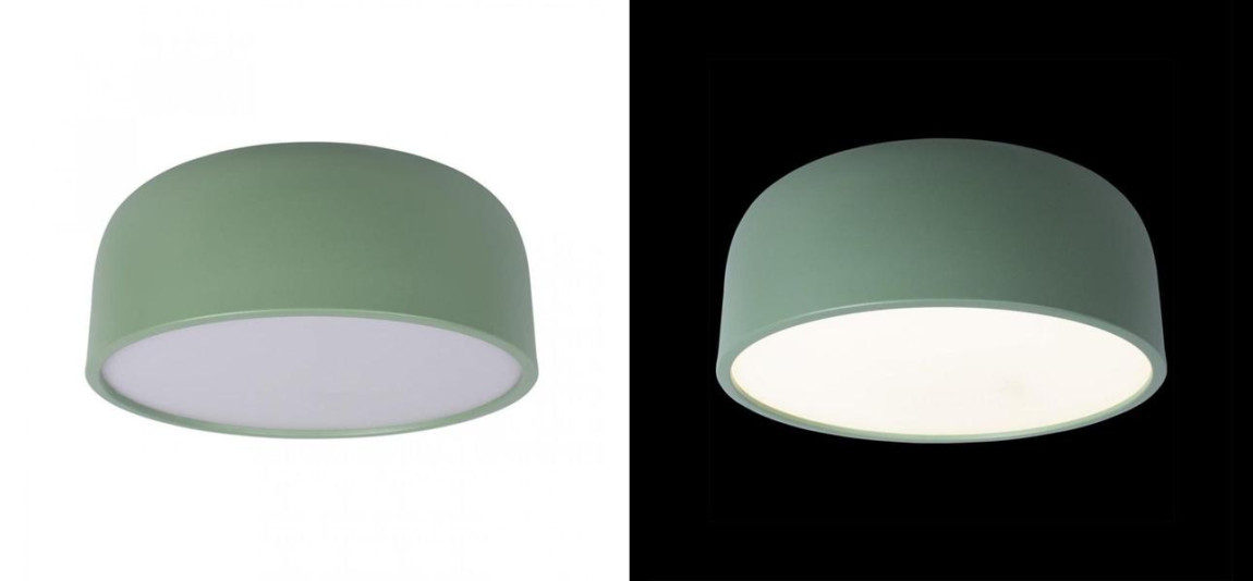 Светильник потолочный круглый Color cup Green
