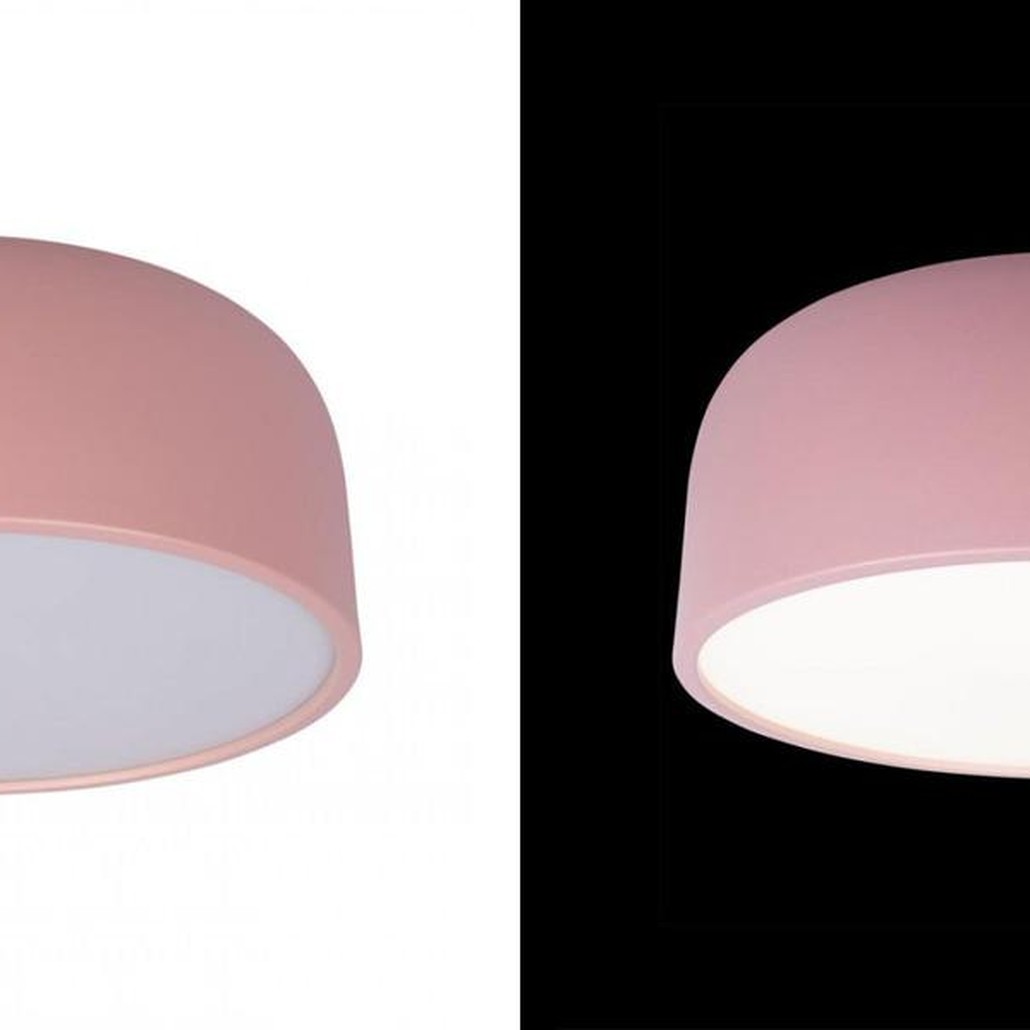 Светильник потолочный круглый Color cup Pink