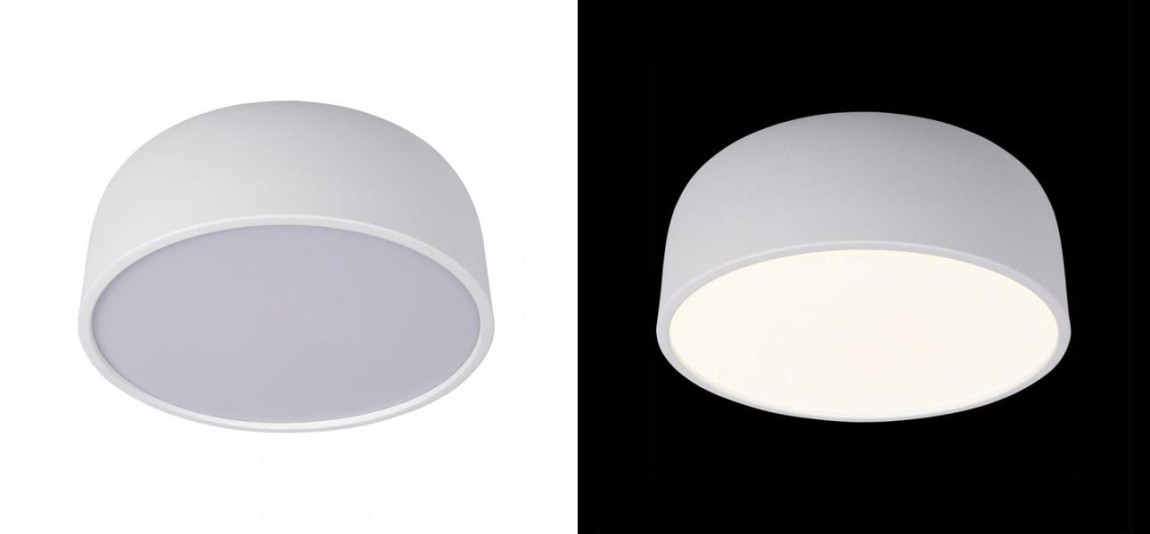 Светильник потолочный круглый Color cup White