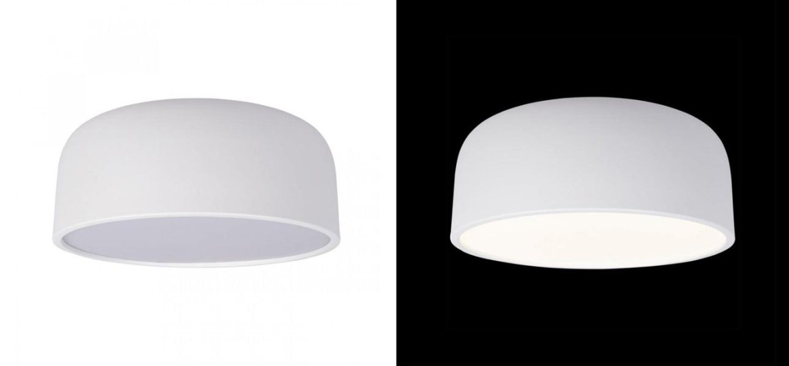 Светильник потолочный круглый Color cup White