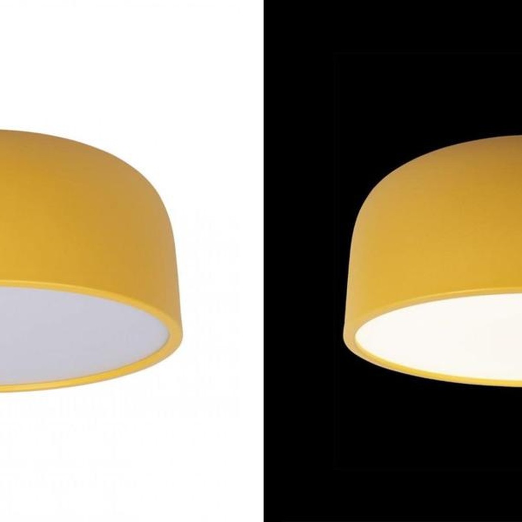 Светильник потолочный круглый Color cup Yellow