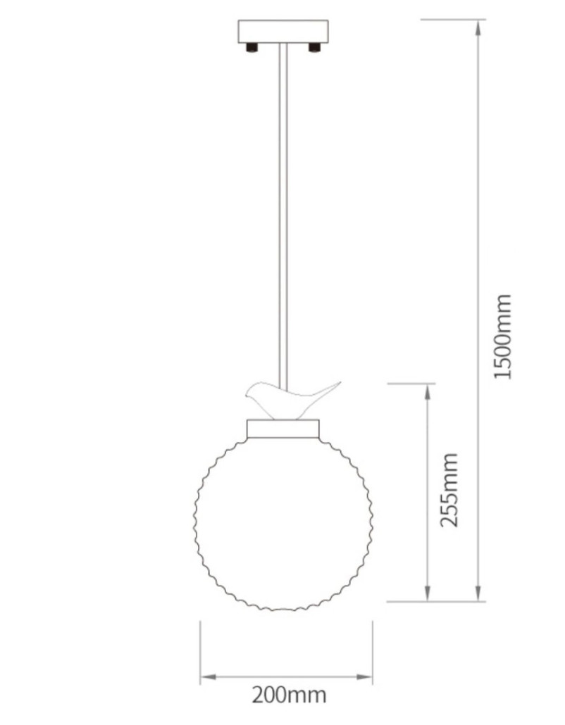 Светильник с птичкой Bird On a Lantern Hanging Lamp