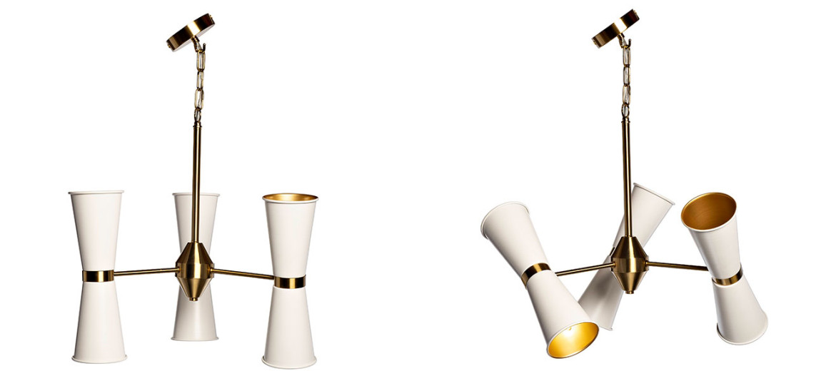 Светильник с тремя плафонами Leela