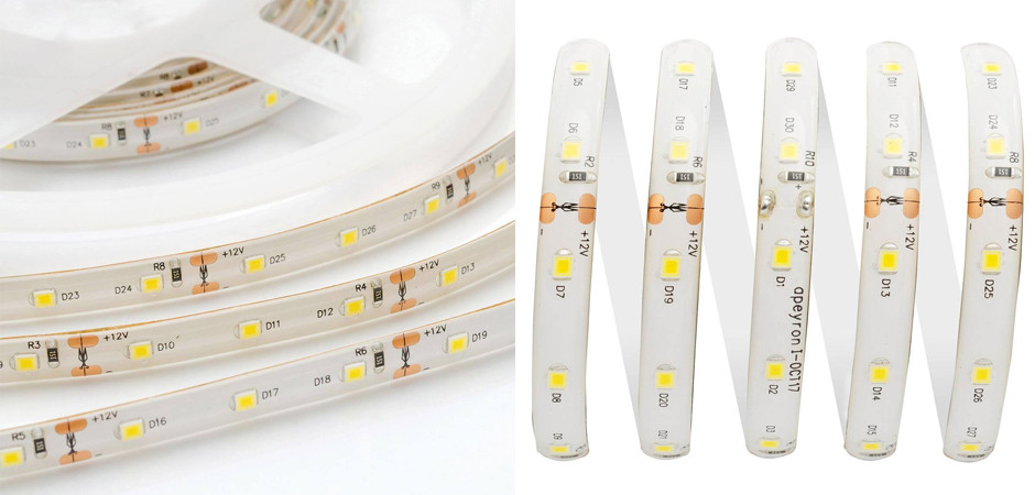 Светодиодная влагозащищенная лента 4,8W/m 60Led/m 3528SMD дневной белый 5M