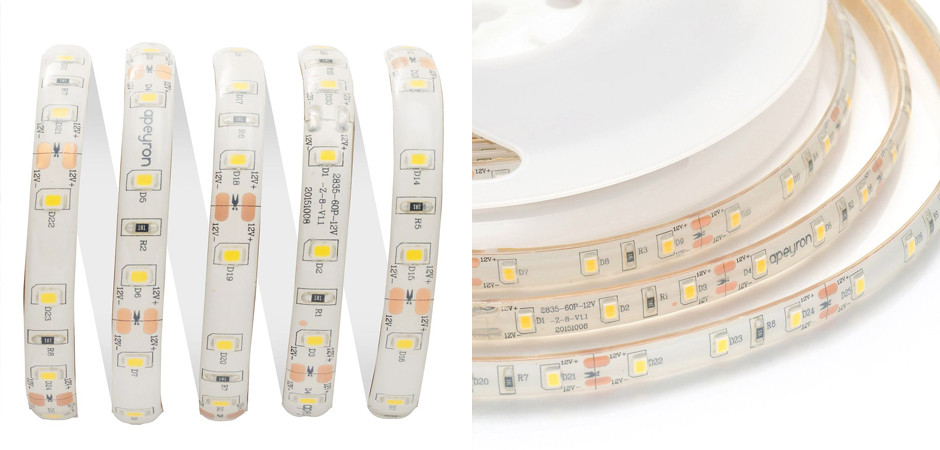 Светодиодная влагозащищенная лента 6W/m 60LED/m 2835SMD теплый белый 5M