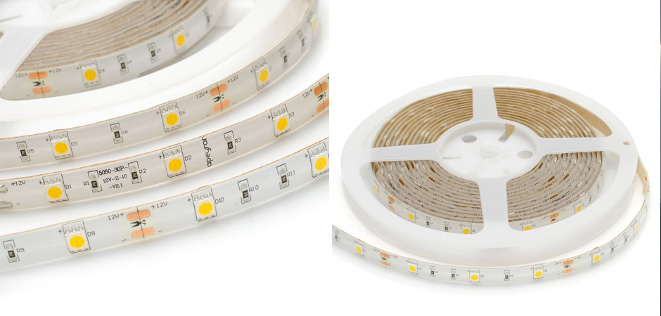 Светодиодная влагозащищенная лента 7,2W/m 30Led/m 5050SMD дневной белый 5M