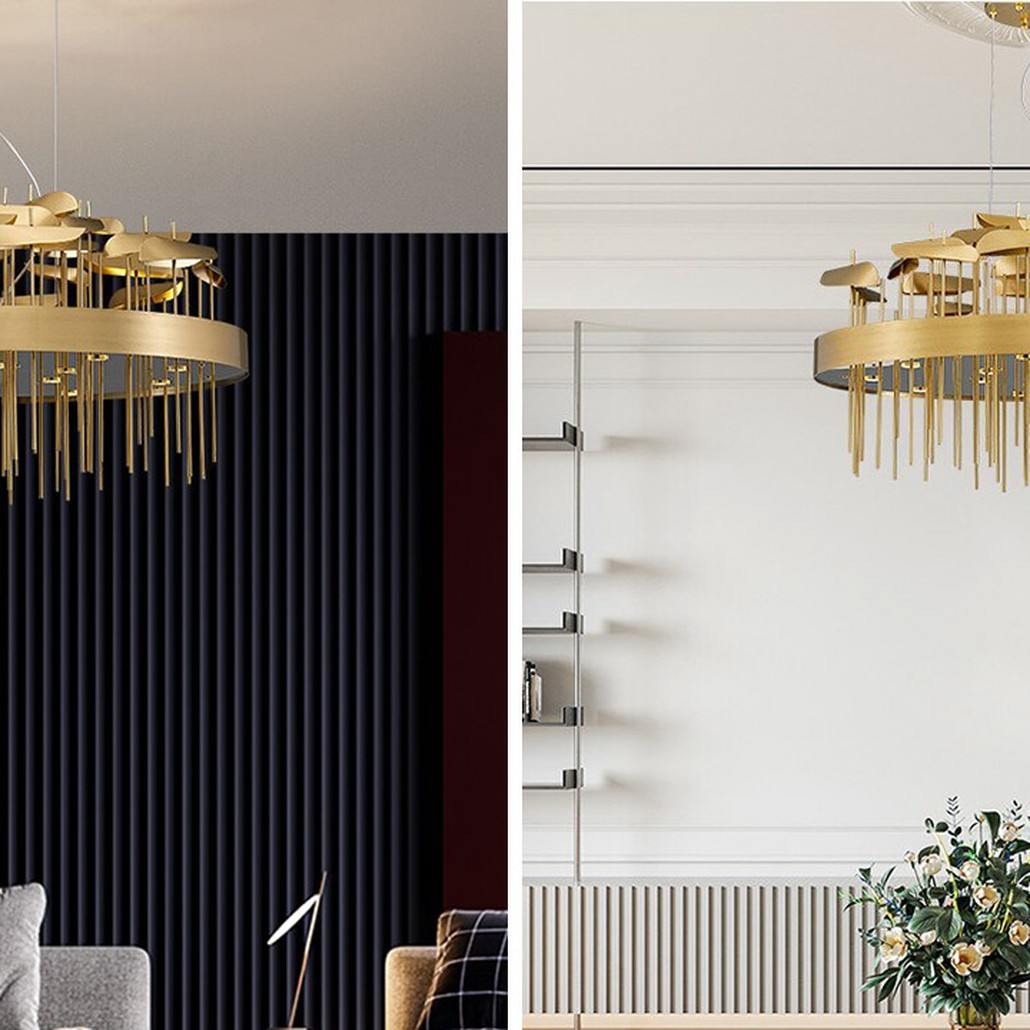 Светодиодная дизайнерская инсталляция ANODINE Perlina Disk Chandelier