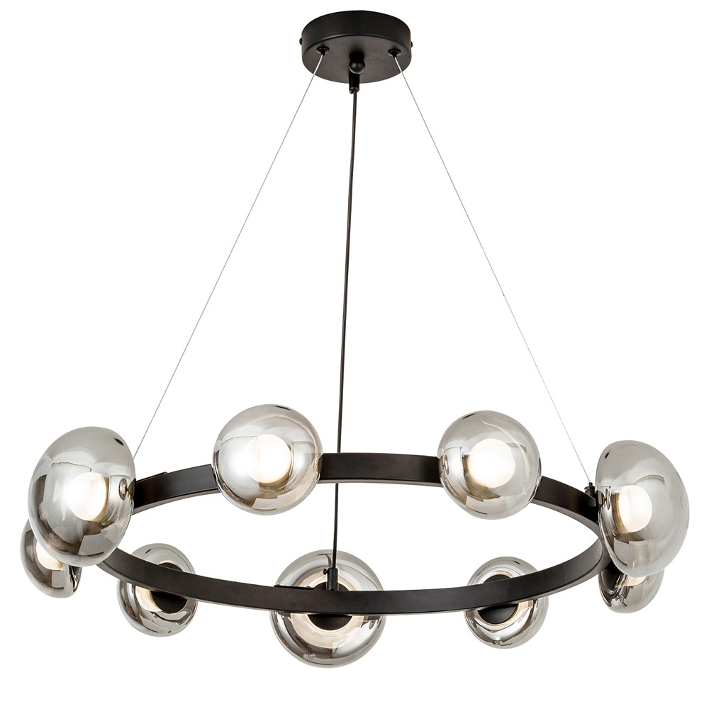 Светодиодная кольцевая люстра IONA Сhandelier black