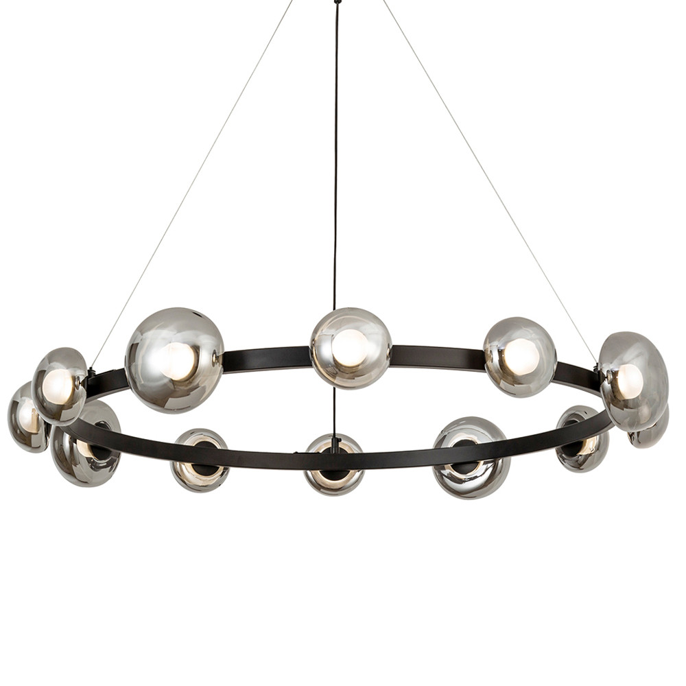 Светодиодная кольцевая люстра IONA Сhandelier black