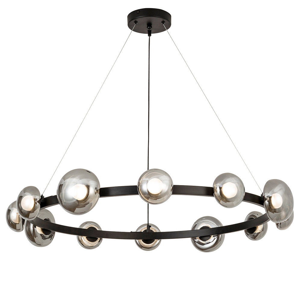 Светодиодная кольцевая люстра IONA Сhandelier black