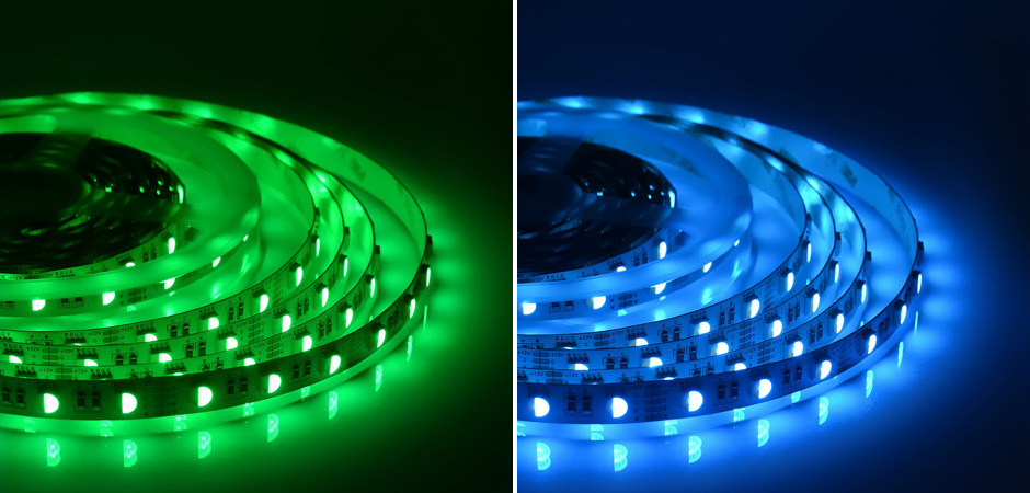 Светодиодная лента 14,4W/m 60LED/m 5050SMD 5м разноцветная