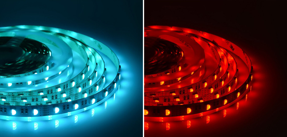 Светодиодная лента 14,4W/m 60LED/m 5050SMD 5м разноцветная