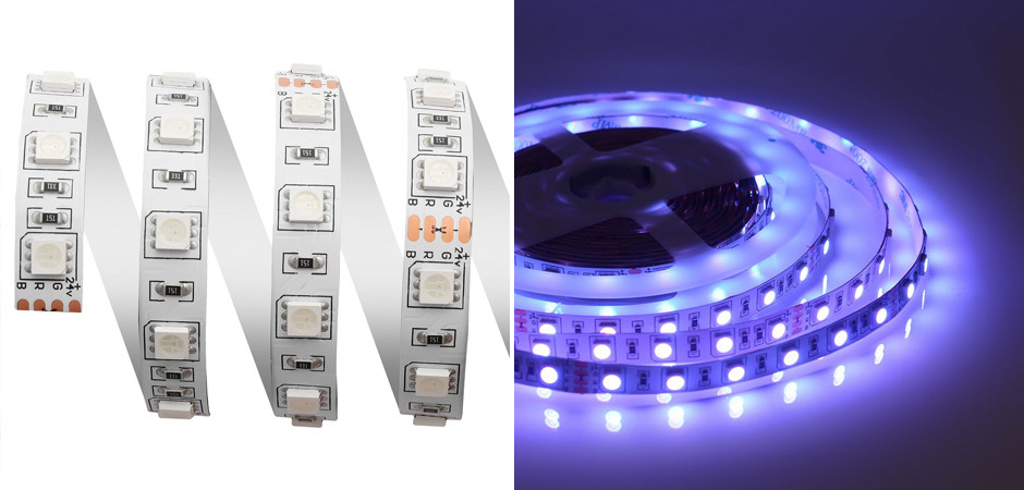 Светодиодная лента 14,4W/m 60LED/m 5050SMD разноцветная