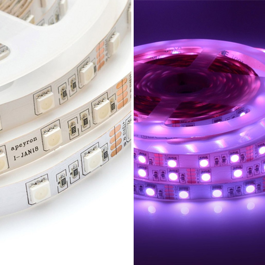 Светодиодная лента 14,4W/m 60LED/m 5050SMD разноцветная 5M