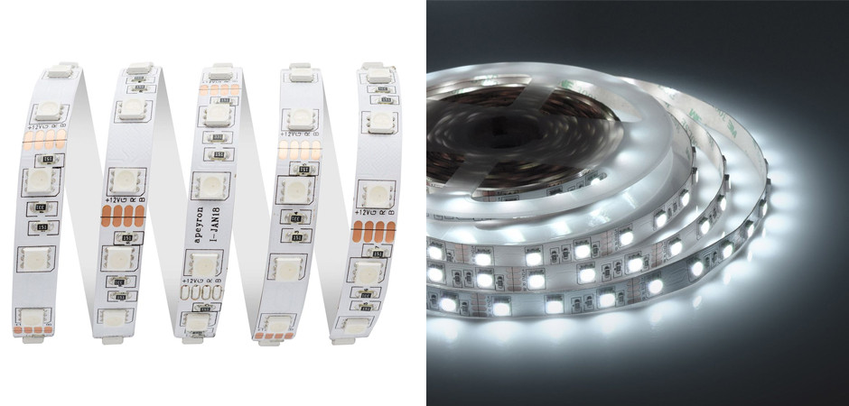 Светодиодная лента 14,4W/m 60LED/m 5050SMD разноцветная 5M