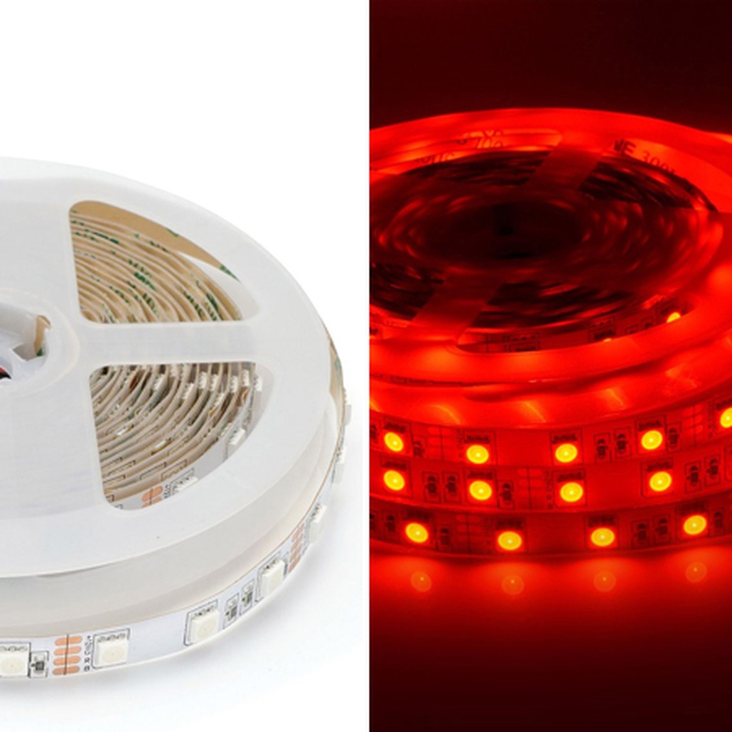 Светодиодная лента 14,4W/m 60LED/m 5050SMD разноцветная 5M
