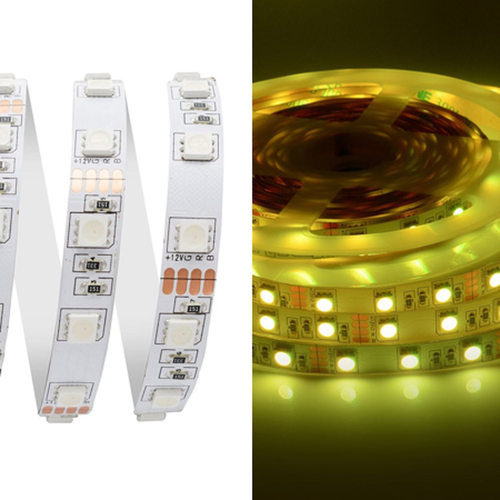 Светодиодная лента 14,4W/m 60LED/m 5050SMD разноцветная 5M