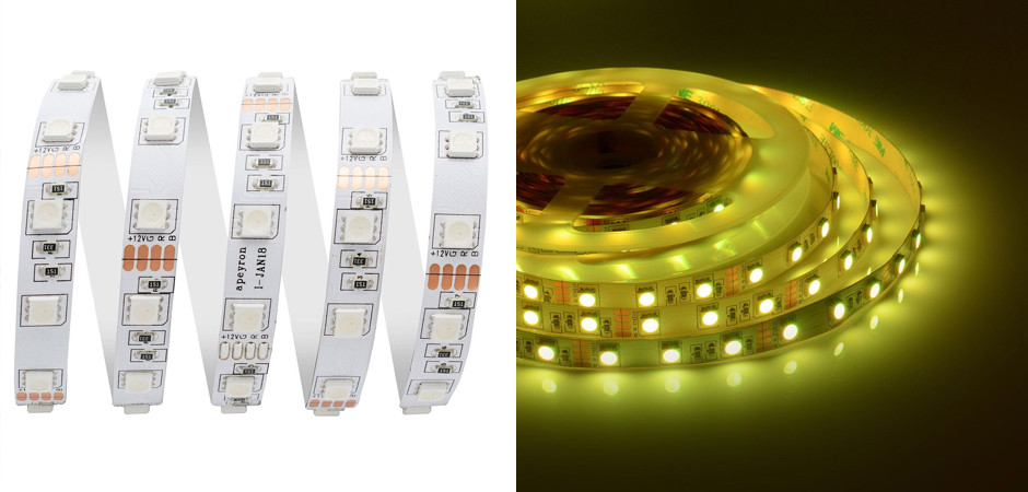 Светодиодная лента 14,4W/m 60LED/m 5050SMD разноцветная 5M