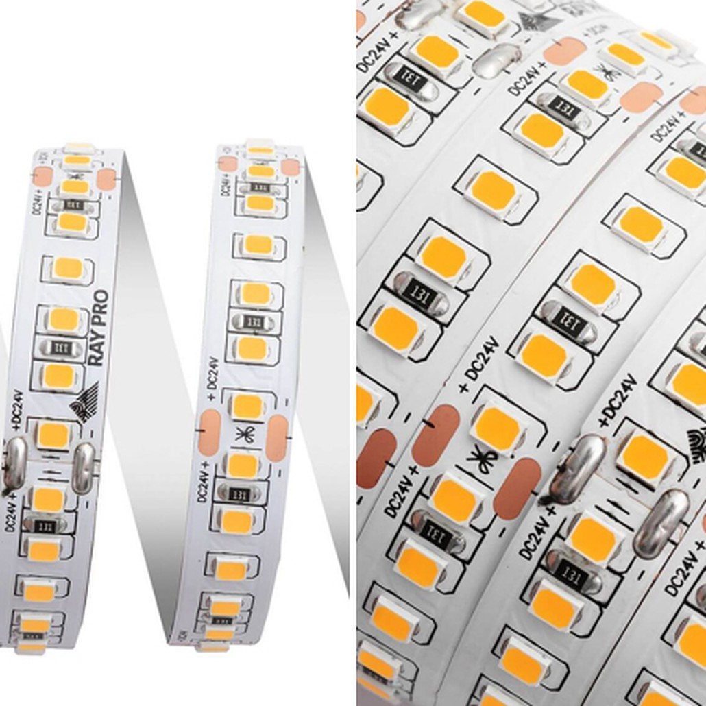 Светодиодная лента 18W/m 168Led/m 2835SMD теплый белый