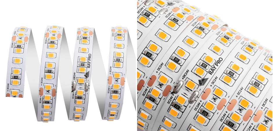Светодиодная лента 18W/m 168Led/m 2835SMD теплый белый
