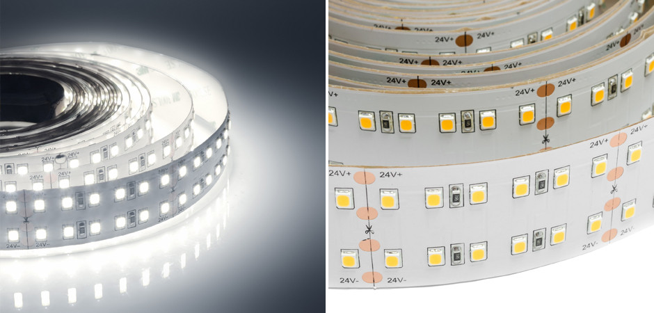 Светодиодная лента 38W/m 240 диодов/2м 2835SMD дневной белый 5M