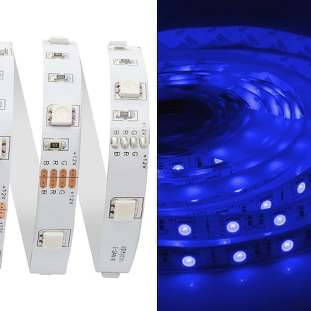 Светодиодная лента 5м 14,4W/m 60LED/m 5050SMD разноцветная