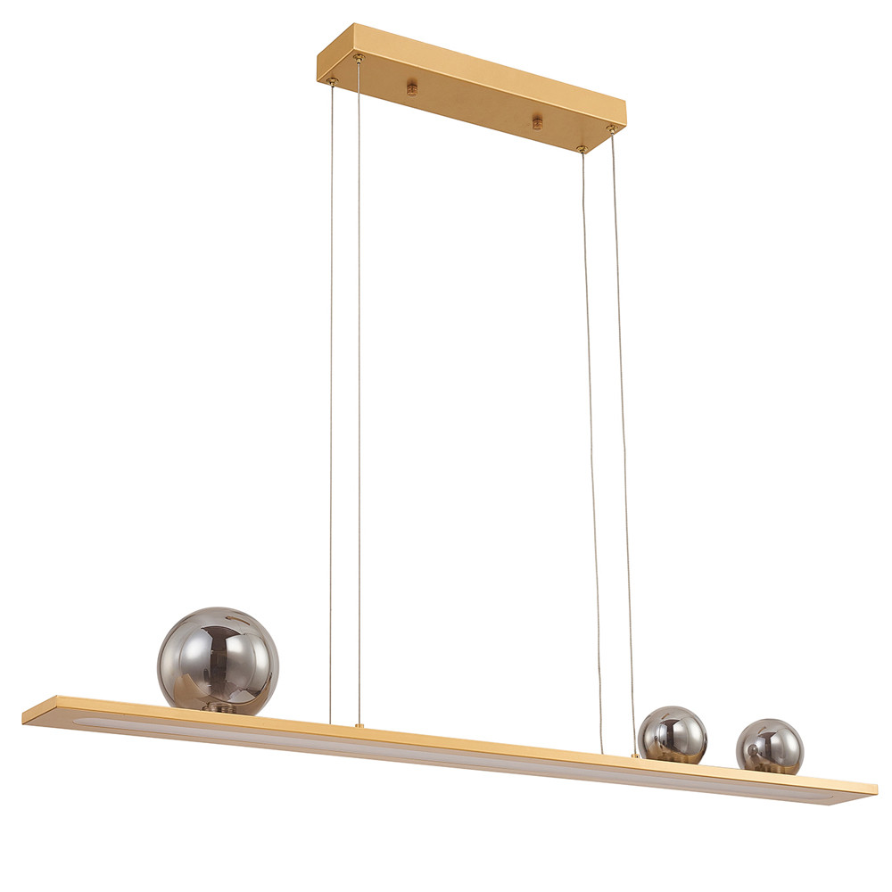 Светодиодная линейная люстра IONA Сhandelier gold 103