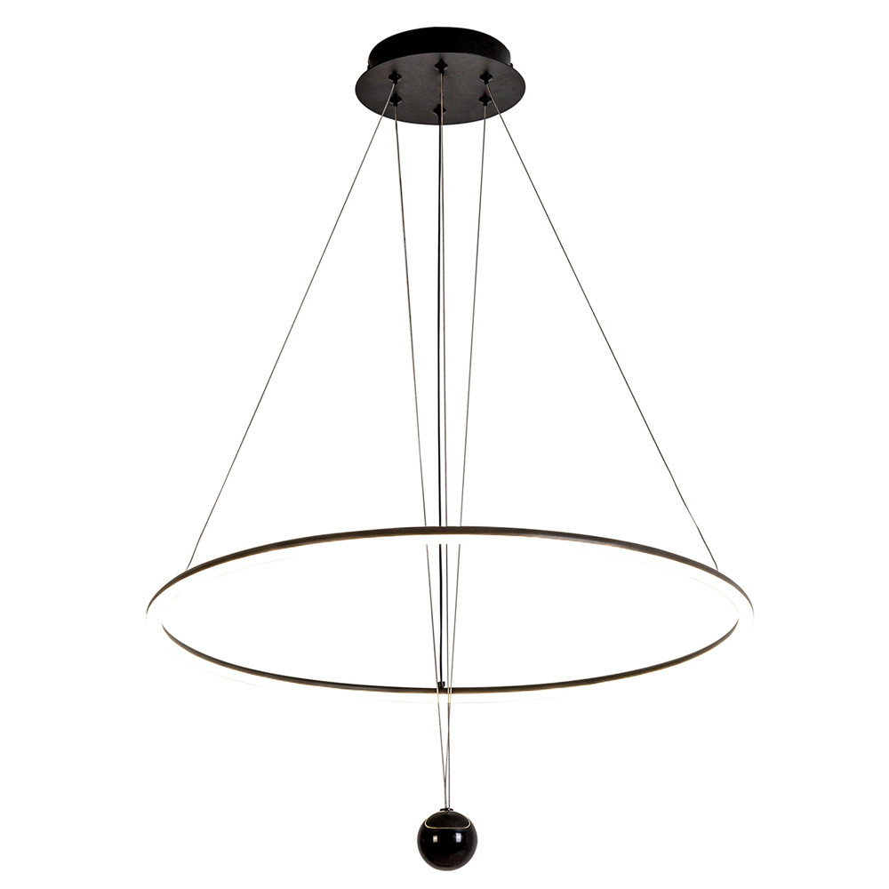Светодиодная люстра Black LED Circle and Ball Lamp