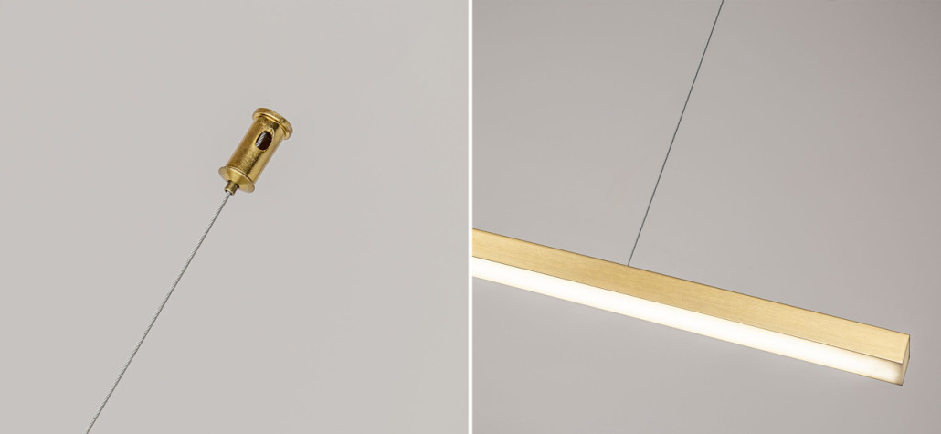 Светодиодная люстра DRAWING LINES Gold