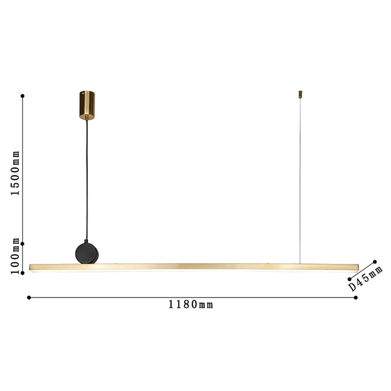 Светодиодная люстра DRAWING LINES Gold