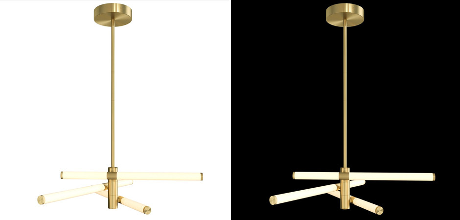 Светодиодная люстра Jedi Matte Золотая