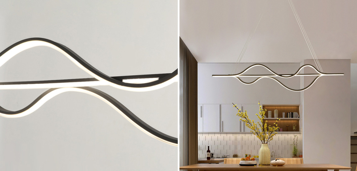 Светодиодная Люстра MAGNINA Черный цвет