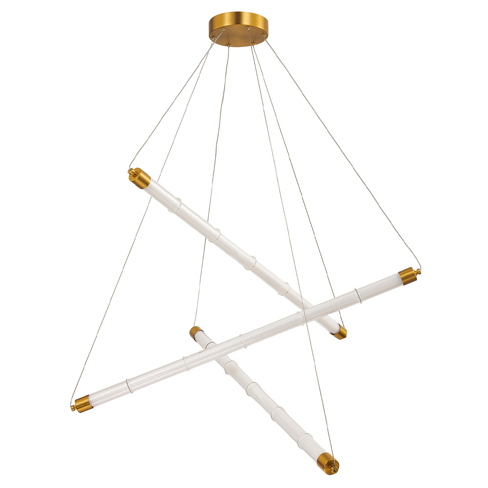 Светодиодная люстра Trumpet Tube Brass