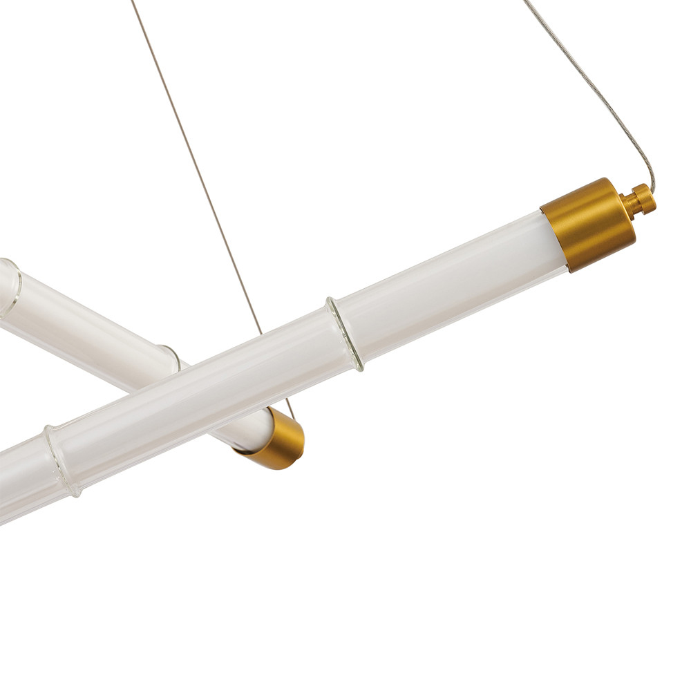 Светодиодная люстра Trumpet Tube Brass