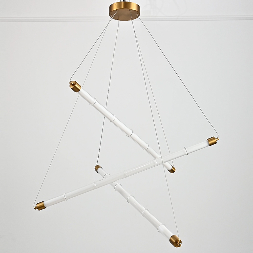 Светодиодная люстра Trumpet Tube Brass