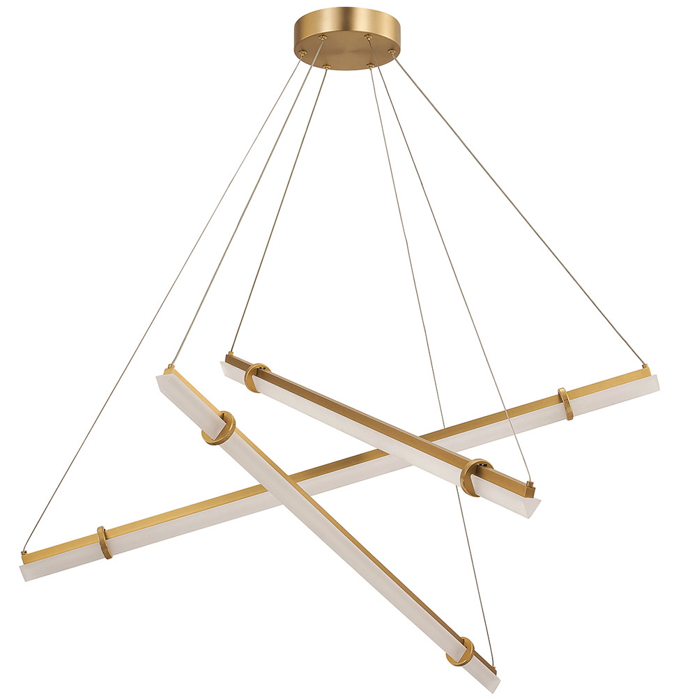 Светодиодная люстра Trumpet Tube Brass 107