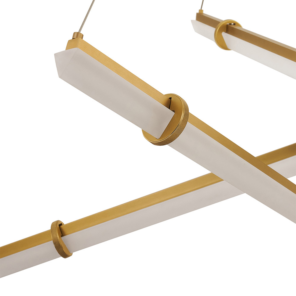 Светодиодная люстра Trumpet Tube Brass 107