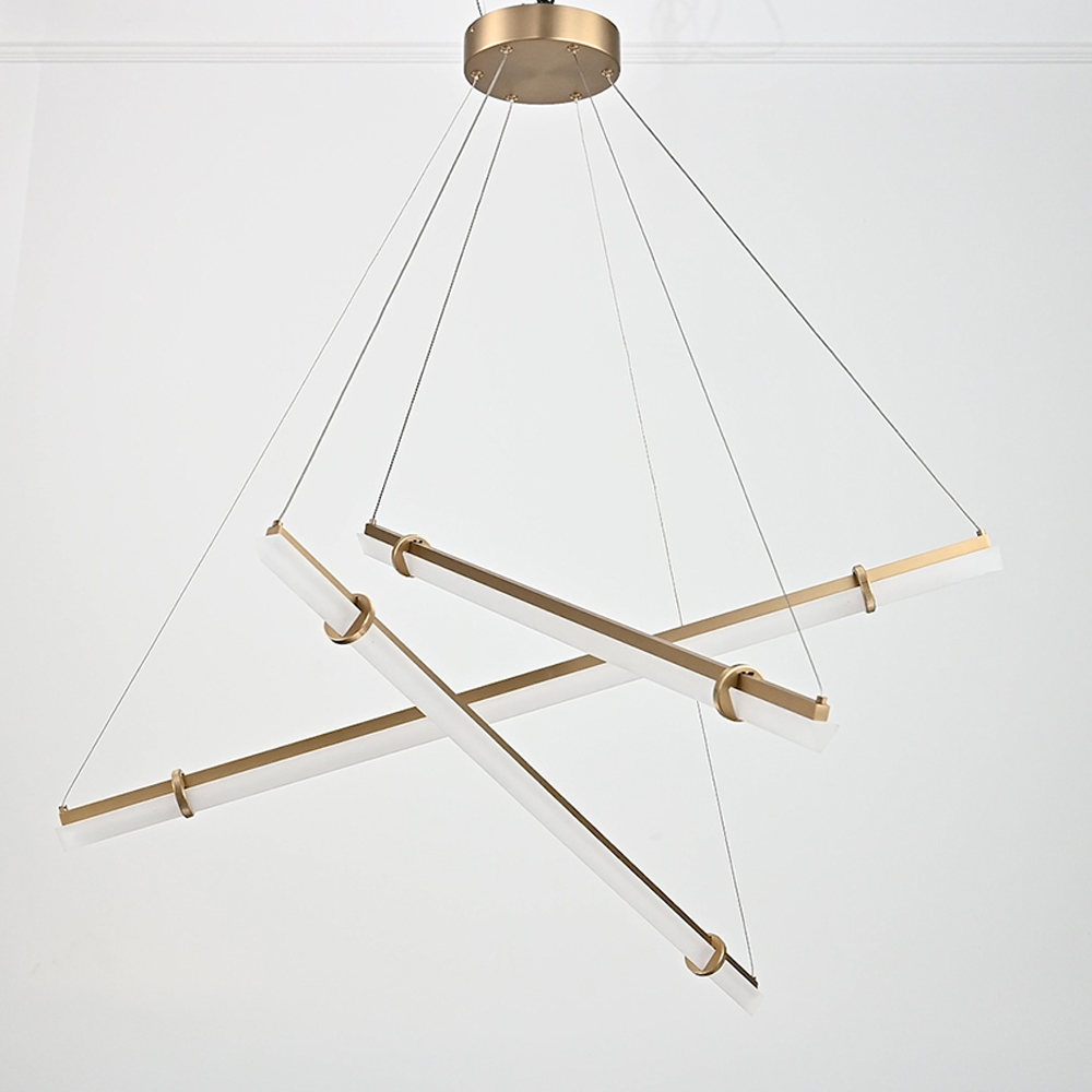 Светодиодная люстра Trumpet Tube Brass 107