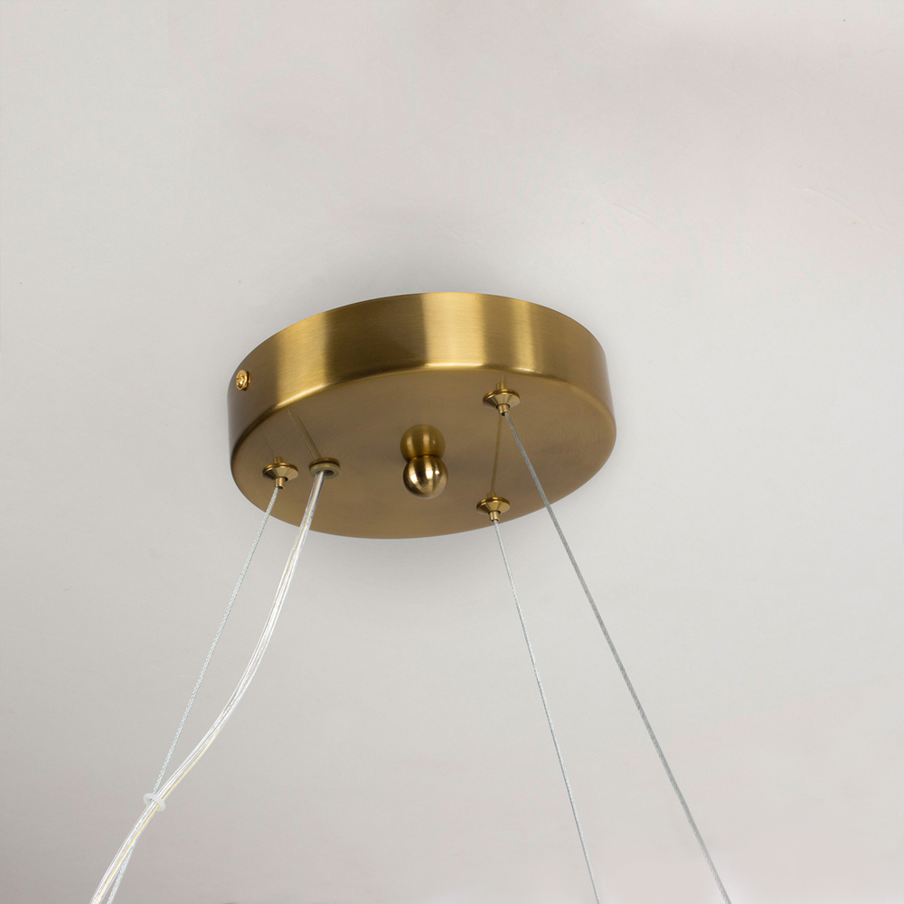 Светодиодная люстра с рельефным стеклом ICE GLASS 70