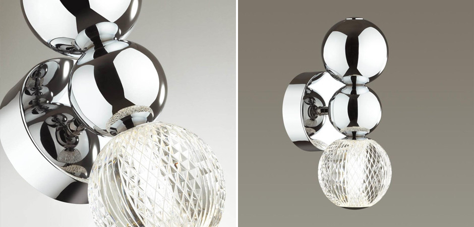 Светодиодное бра Crystal Globule Small Хром