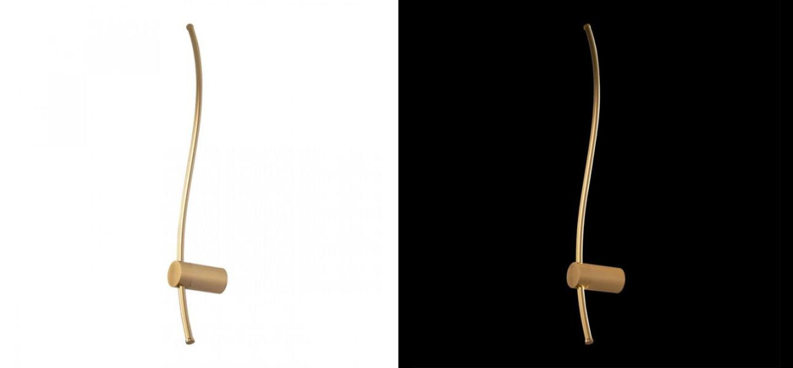 Светодиодное бра Curved Line Золото