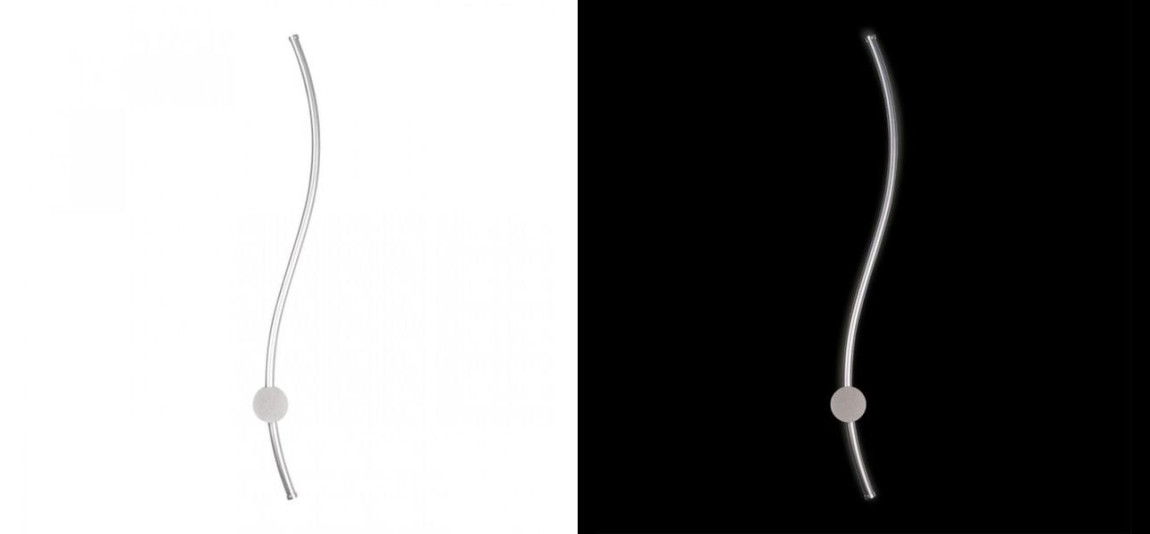 Светодиодное бра Curved Line Серебро