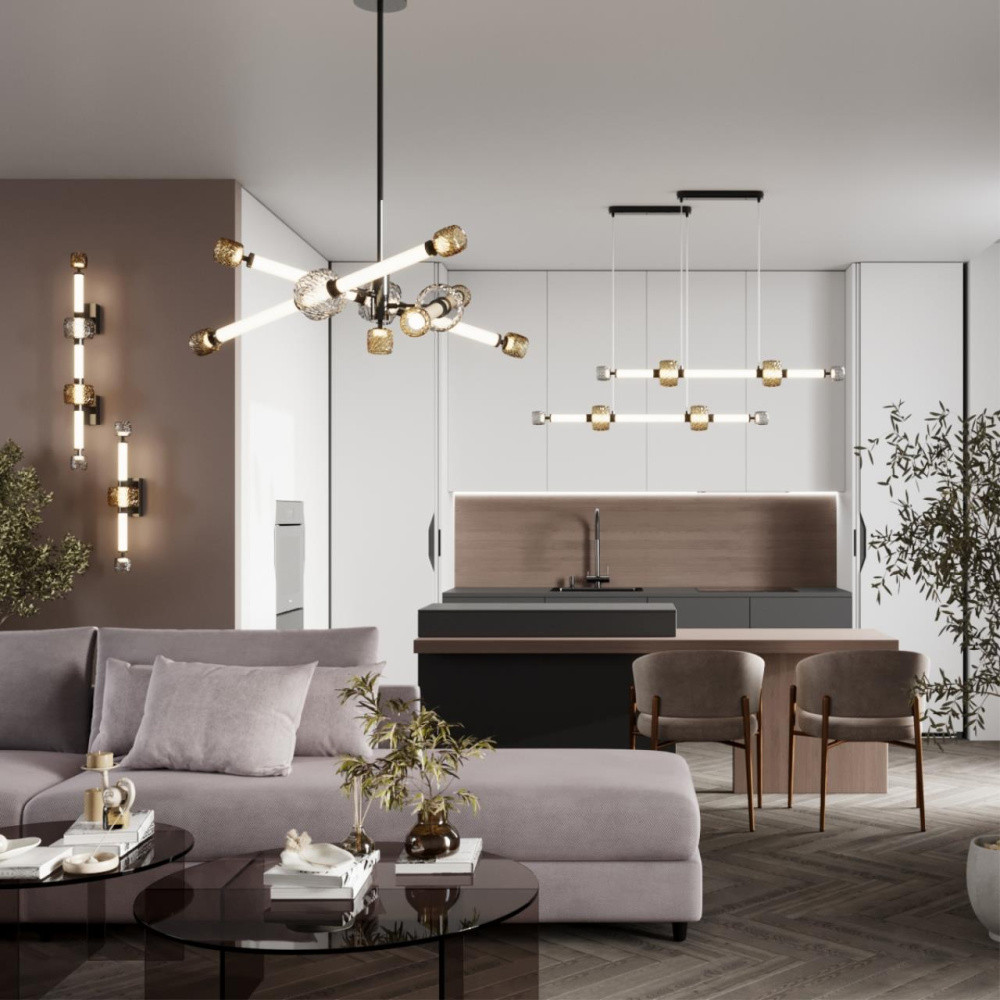 Светодиодное бра Rovelly Black 67 см